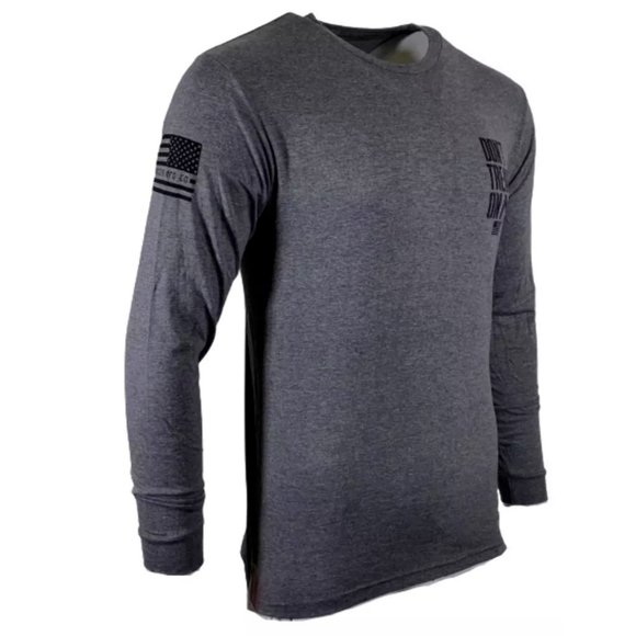 HOWITZER Clothing Men's T-Shirt L/S NEVER Tee - Picture 4 of 10